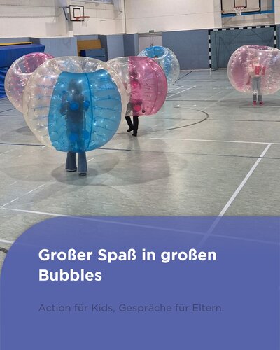 Bubble Soccer im Hort! 
Diese Woche fanden in unserer Sabine-Ball-Grundschule Elterngespräche statt. Während die...