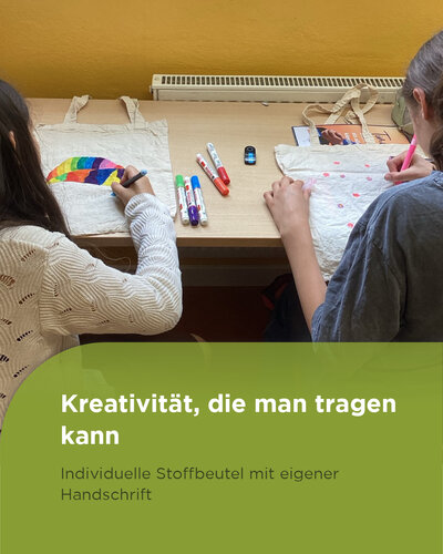  Praktisch kann auch kreativ sein!

Mit viel Fantasie und bunten Farben gestalteten die Schülerinnen und Schüler ihre...