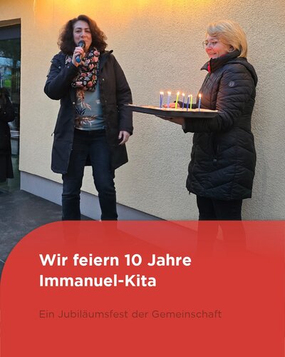  10 Jahre Kita – und was für eine Zeit!! 
Mit einem strahlenden Laternenfest, Lagerfeuer und dem Lied „Er ist das Licht“...