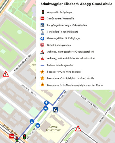  Sicher zur Schule unterwegs

Wie erleben unsere Schülerinnen und Schüler ihren täglichen Schulweg? Wo fühlen sie sich...